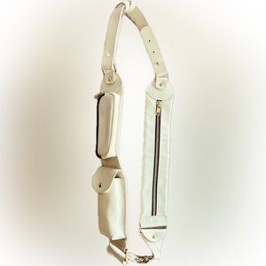 Bandolier Cream Belt Bag